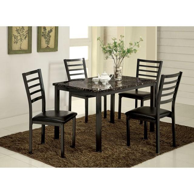 COLMAN Black 48" Dining Table - Marjories Furniture (Las Vegas, NV)