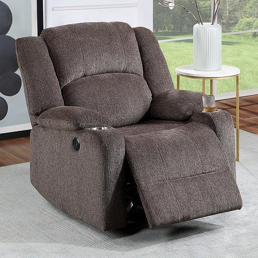 HADRIAN Power Recliner, Brown - Marjories Furniture (Las Vegas, NV)
