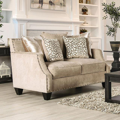 Hendon Loveseat Beige - Marjories Furniture (Las Vegas, NV)