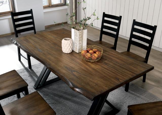 Barbary Dining Table Set with Bench - Marjories Furniture (Las Vegas, NV)