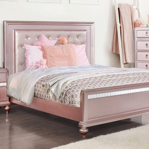 Ariston Rose Pink Full, Twin, & Queen Bed - Marjories Furniture (Las Vegas, NV)