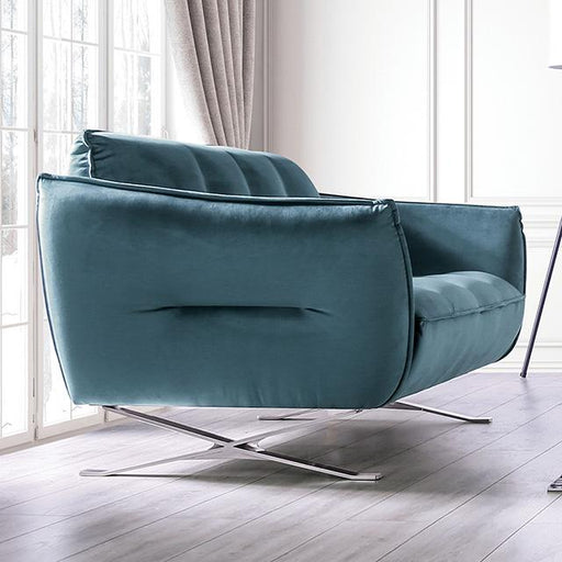 Civellutino Loveseat Teal - Marjories Furniture (Las Vegas, NV)