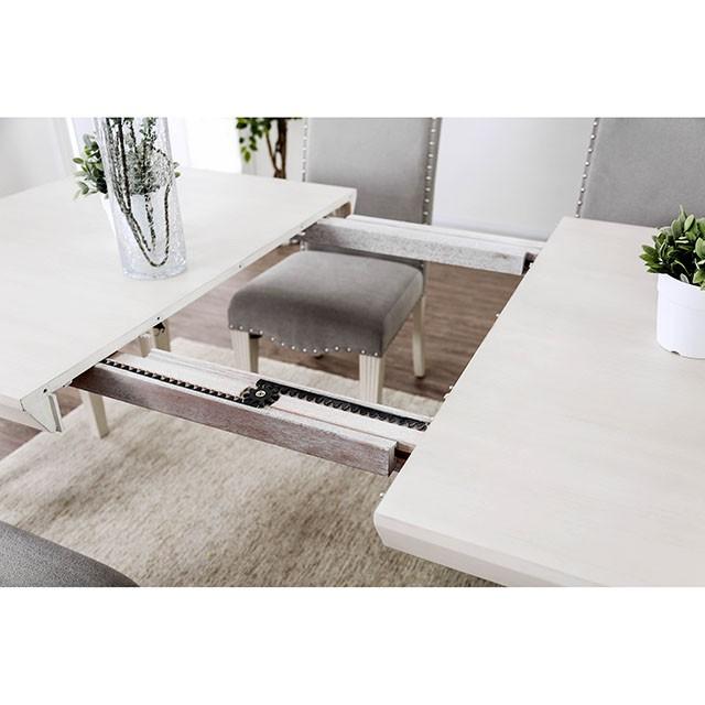 Daniella Antique White Dining Table - Marjories Furniture (Las Vegas, NV)