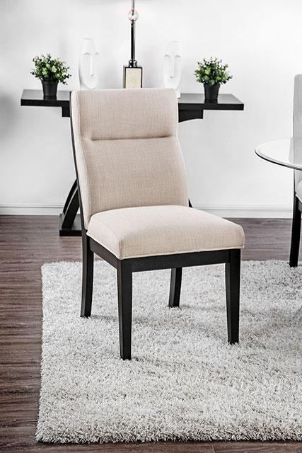 Jasmin Black/White Side Chair (2/CTN) - Marjories Furniture (Las Vegas, NV)