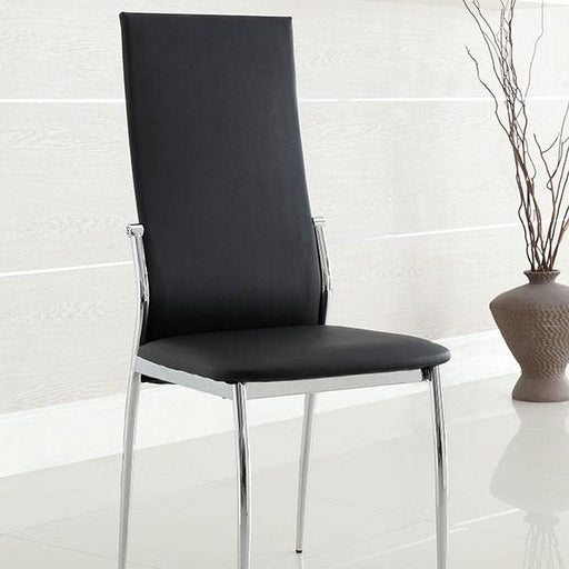 Kalawao Black Side Chair (2/CTN) - Marjories Furniture (Las Vegas, NV)