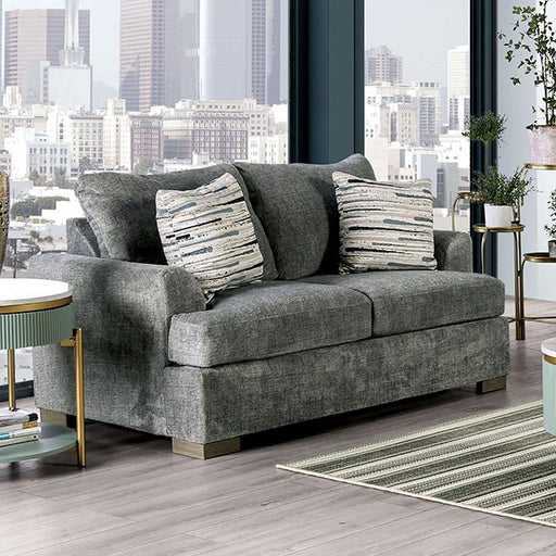 LEYTONSTONE Loveseat, Gray - Marjories Furniture (Las Vegas, NV)