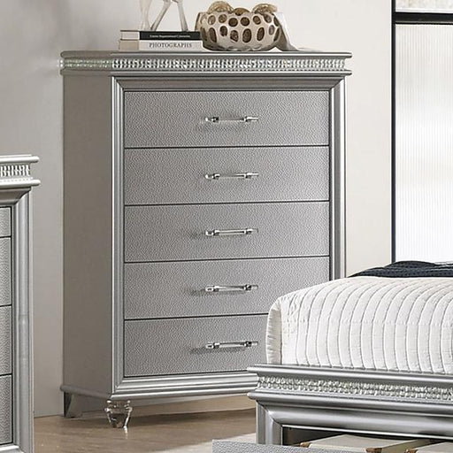 MADDIE Chest, Silver - Marjories Furniture (Las Vegas, NV)