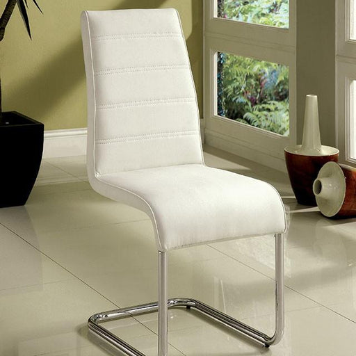 Mauna White Side Chair - Marjories Furniture (Las Vegas, NV)