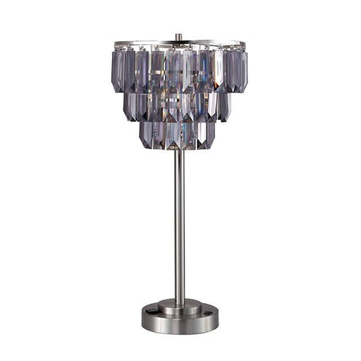 Meg Black/Chrome Table Lamp - Marjories Furniture (Las Vegas, NV)