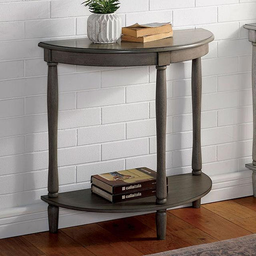 MENTON Side Table, Antq. Gray - Marjories Furniture (Las Vegas, NV)
