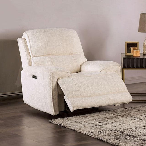 MORCOTE Power Recliner, Beige - Marjories Furniture (Las Vegas, NV)