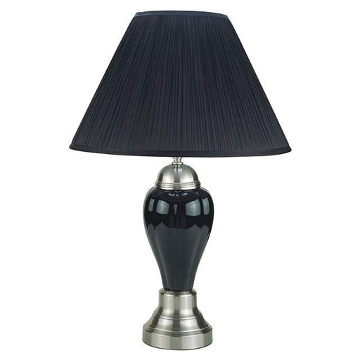 Niki Black Table Lamp (6/CTN) - Marjories Furniture (Las Vegas, NV)