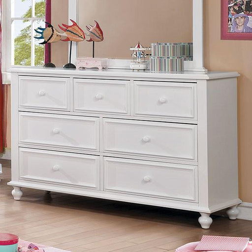 OLIVIA White Dresser - Marjories Furniture (Las Vegas, NV)