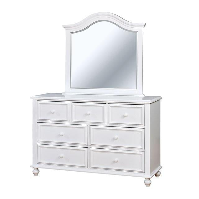 OLIVIA White Dresser - Marjories Furniture (Las Vegas, NV)