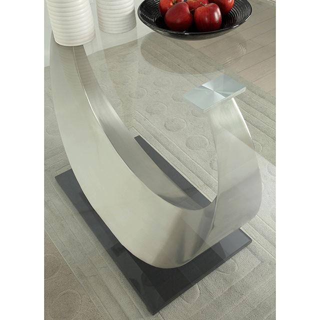 ORLA Silver/Black Dining Table - Marjories Furniture (Las Vegas, NV)