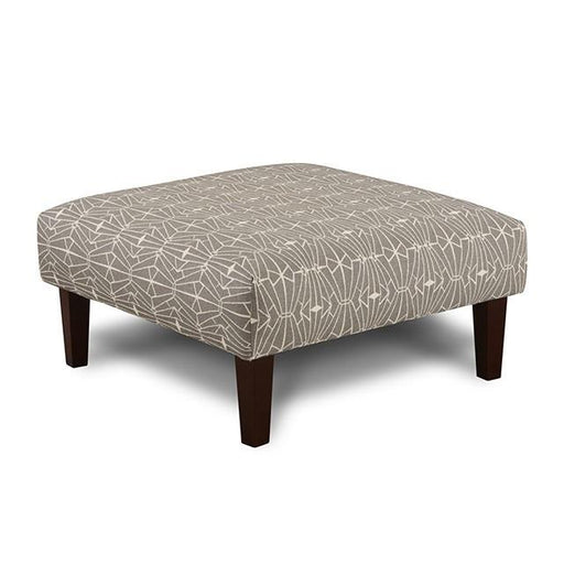 PARKER Gray/Pattern Ottoman - Marjories Furniture (Las Vegas, NV)