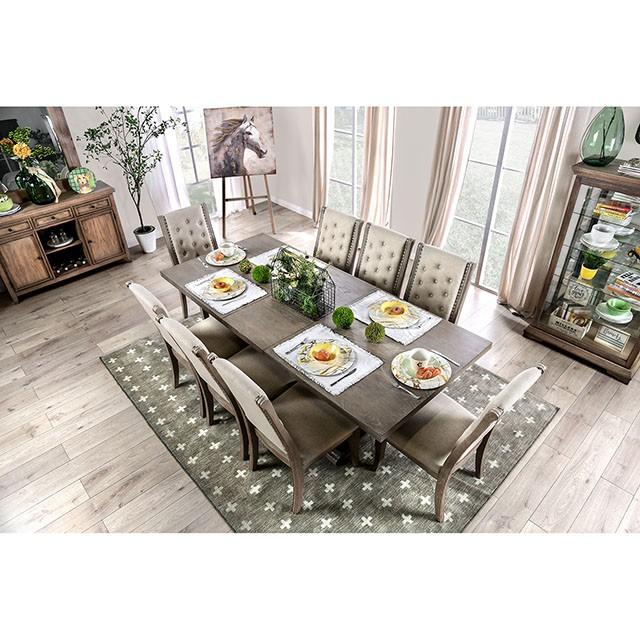 Patience Rustic Natural Tone Dining Table - Marjories Furniture (Las Vegas, NV)