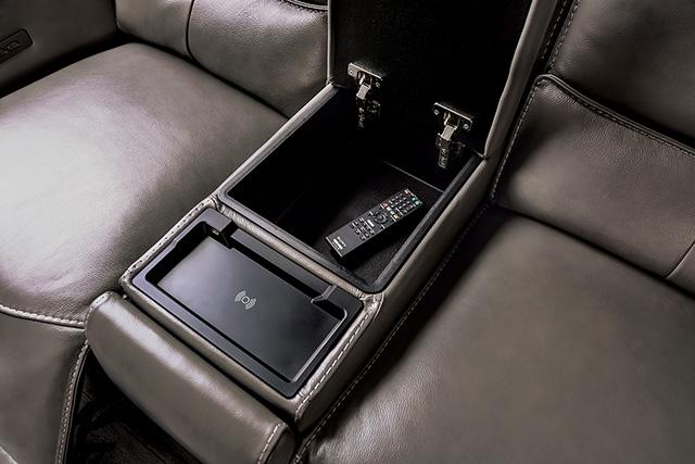 PHINEAS Power Loveseat, Gray - Marjories Furniture (Las Vegas, NV)