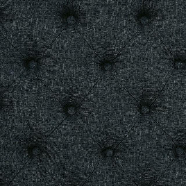 Sania III Blue 2-Seater Love Seat Bench, Blue - Marjories Furniture (Las Vegas, NV)