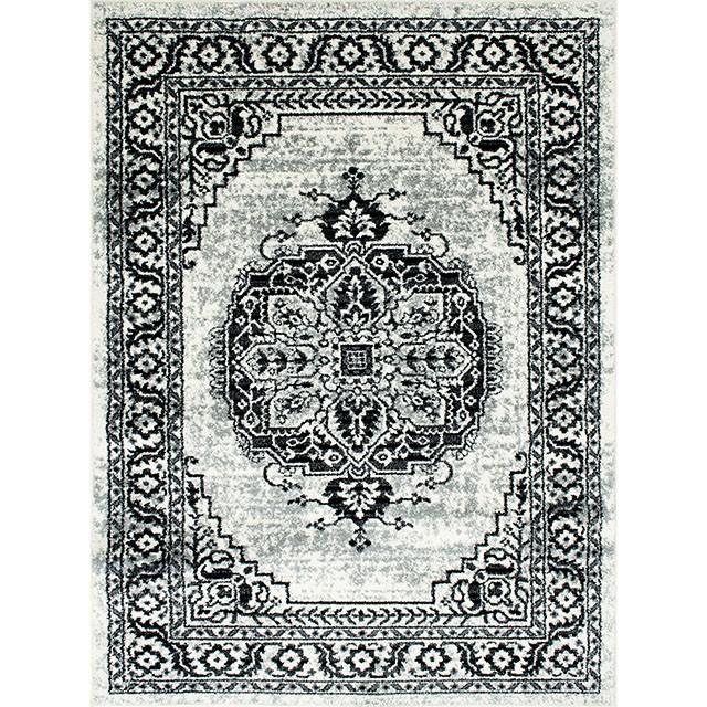 Serang Gray/Black 5' X 7' Area Rug - Marjories Furniture (Las Vegas, NV)