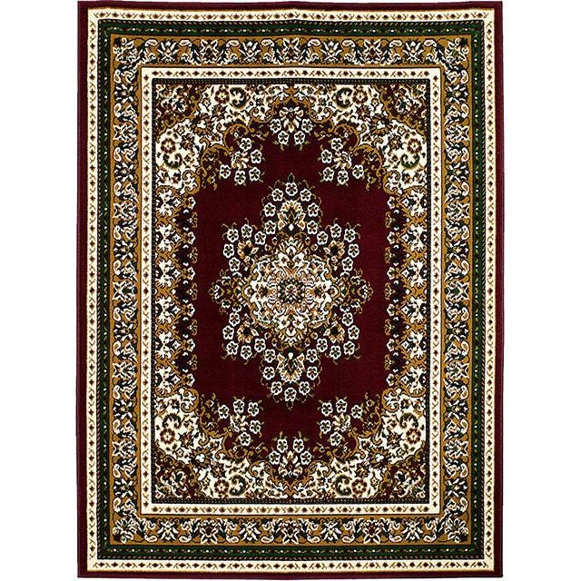 SHINTA Burgundy 5' X 8' Area Rug - Marjories Furniture (Las Vegas, NV)