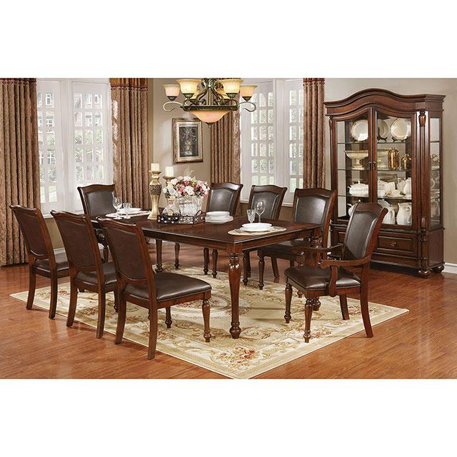 Sylvana Brown Cherry Dining Table - Marjories Furniture (Las Vegas, NV)