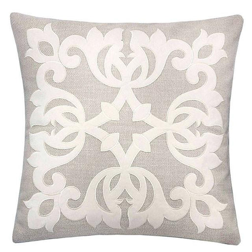 Trudy Light Beige 20" X 20" Pillow, Ecru - Marjories Furniture (Las Vegas, NV)