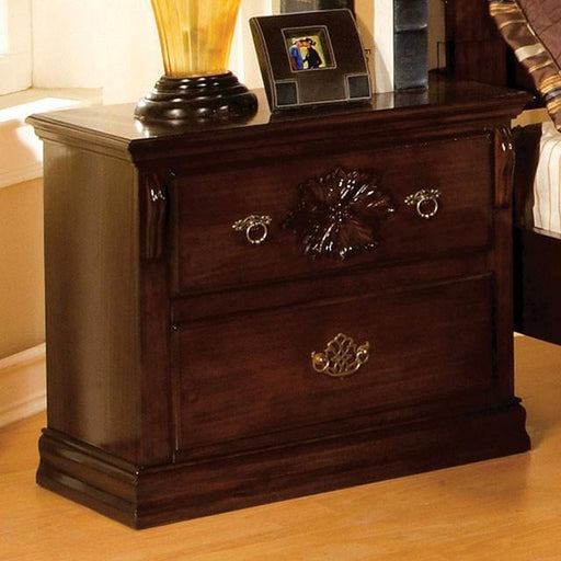 Tuscan II Glossy Dark Pine Night Stand - Marjories Furniture (Las Vegas, NV)