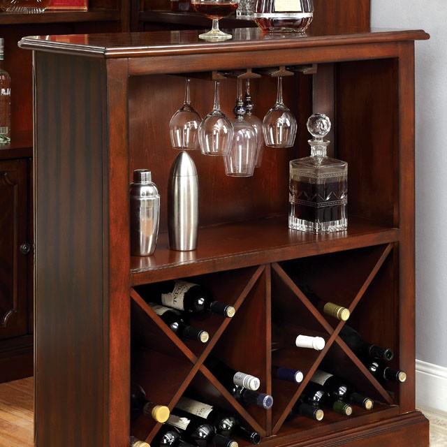 VOLTAIRE Dark Cherry Bar Table - Marjories Furniture (Las Vegas, NV)