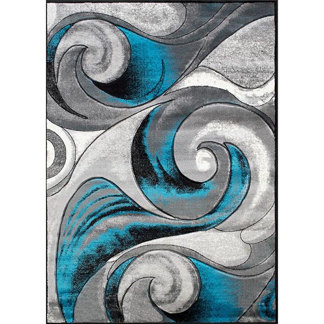 Niksar Turquoise 5' X 7' Area Rug - Marjories Furniture (Las Vegas, NV)
