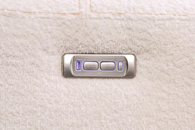 MORCOTE Power Loveseat, Beige - Marjories Furniture (Las Vegas, NV)