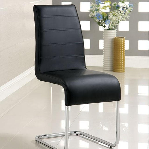 Mauna Black Side Chair - Marjories Furniture (Las Vegas, NV)