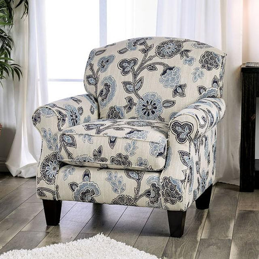 Nash Ivory Chair, Floral - Marjories Furniture (Las Vegas, NV)