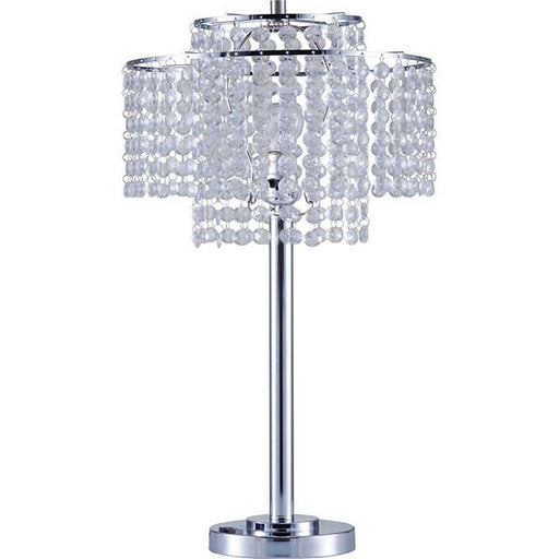 Kaitlyn Chrome 12"H Crystal Chrome Table Lamp - Marjories Furniture (Las Vegas, NV)
