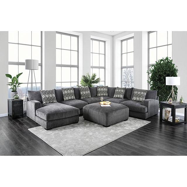 Kaylee Gray U-Shaped Sectional - Marjories Furniture (Las Vegas, NV)