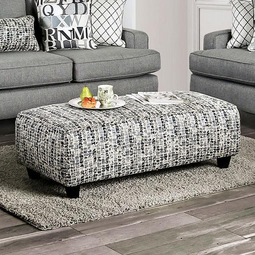 Verne Pattern Ottoman - Marjories Furniture (Las Vegas, NV)