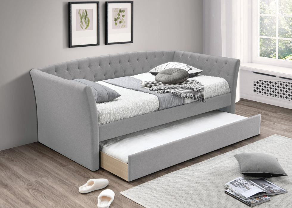 Liihcc Day Bed/Light Grey Burplap in Light Grey / Na - Marjories Furniture (Las Vegas, NV)
