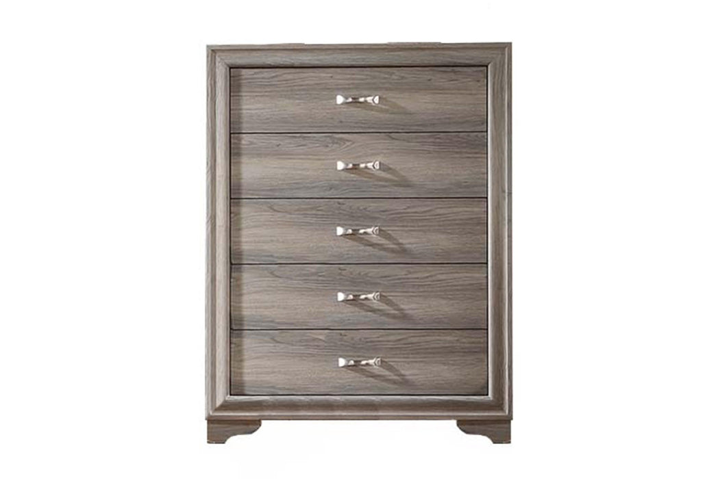 Chuint Chest in Espresso Bonded Leather - Marjories Furniture (Las Vegas, NV)