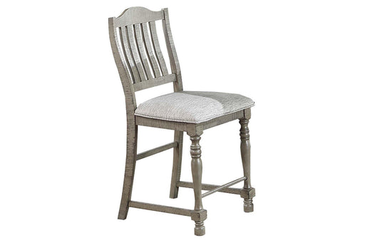 Hhdfur Counter Height Chair in Light Grey - Marjories Furniture (Las Vegas, NV)