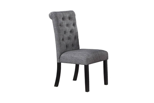 Junfen Dining Chair in Charcoal/Black Silver - Marjories Furniture (Las Vegas, NV)