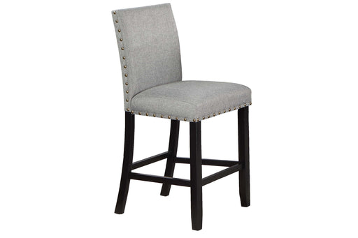 Junfen High Chair in Grey/Black Sliver - Marjories Furniture (Las Vegas, NV)