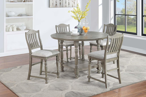Hhdfur Counter Height Table in Light Grey - Marjories Furniture (Las Vegas, NV)