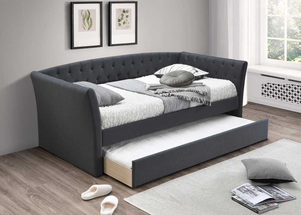Liihcc Day Bed/Charcoal Burplap in Charcoal / Na - Marjories Furniture (Las Vegas, NV)