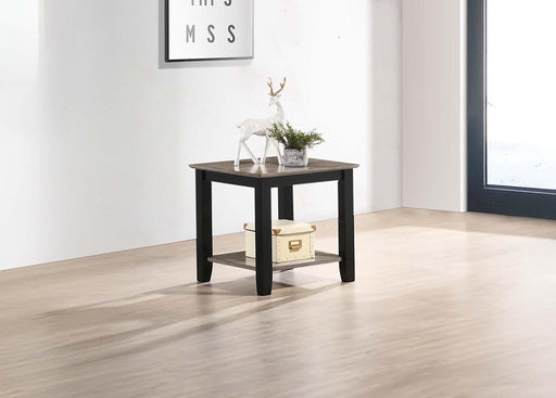 Liihct End Table in Gray/Black - Marjories Furniture (Las Vegas, NV)