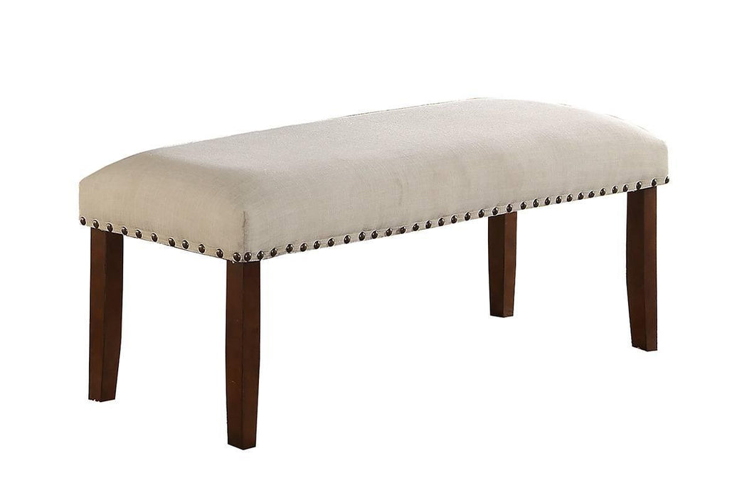 Sfvnco Bench in Cherry Finish - Marjories Furniture (Las Vegas, NV)
