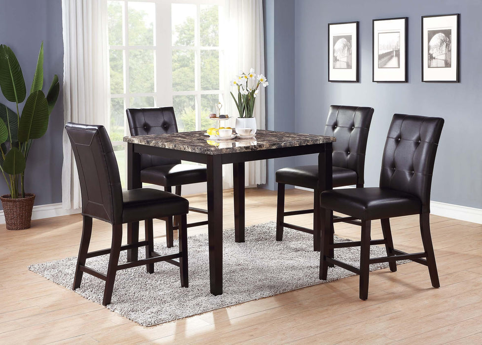 Sfvnco Counter Heigh Table in Espresso - Marjories Furniture (Las Vegas, NV)