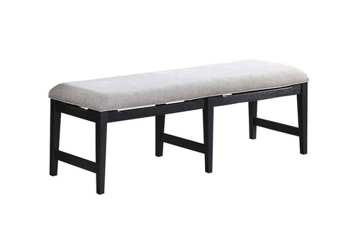 Serkou Dining Bench in Black - Marjories Furniture (Las Vegas, NV)