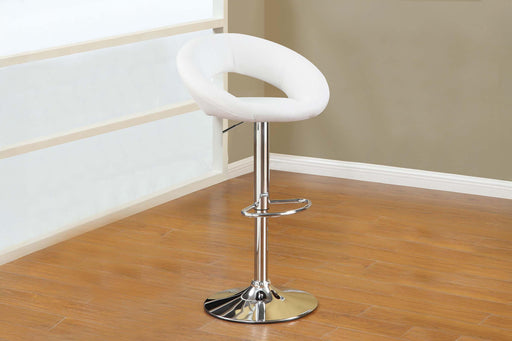 Sopfur Adjustable Bar Stool in White - Marjories Furniture (Las Vegas, NV)