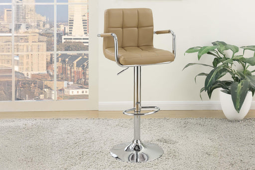 Uefurn Adjustable Bar Stool in Light Brown - Marjories Furniture (Las Vegas, NV)