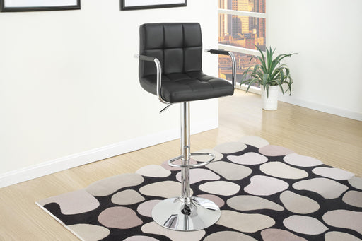 Uefurn Adjustable Bar Stool in Black - Marjories Furniture (Las Vegas, NV)